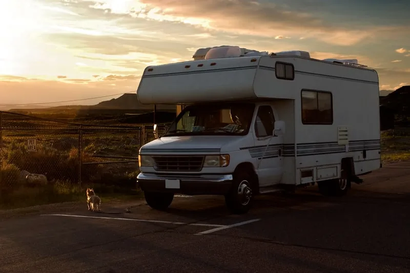 Windsor RV motorhome ready for transport